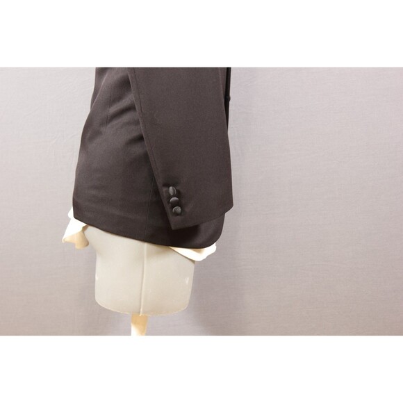 Bolzano Men's Black 2 Piece Suit TUX 2 Btn 36R Pleated Fronts 30" Waist - Picture 6 of 12